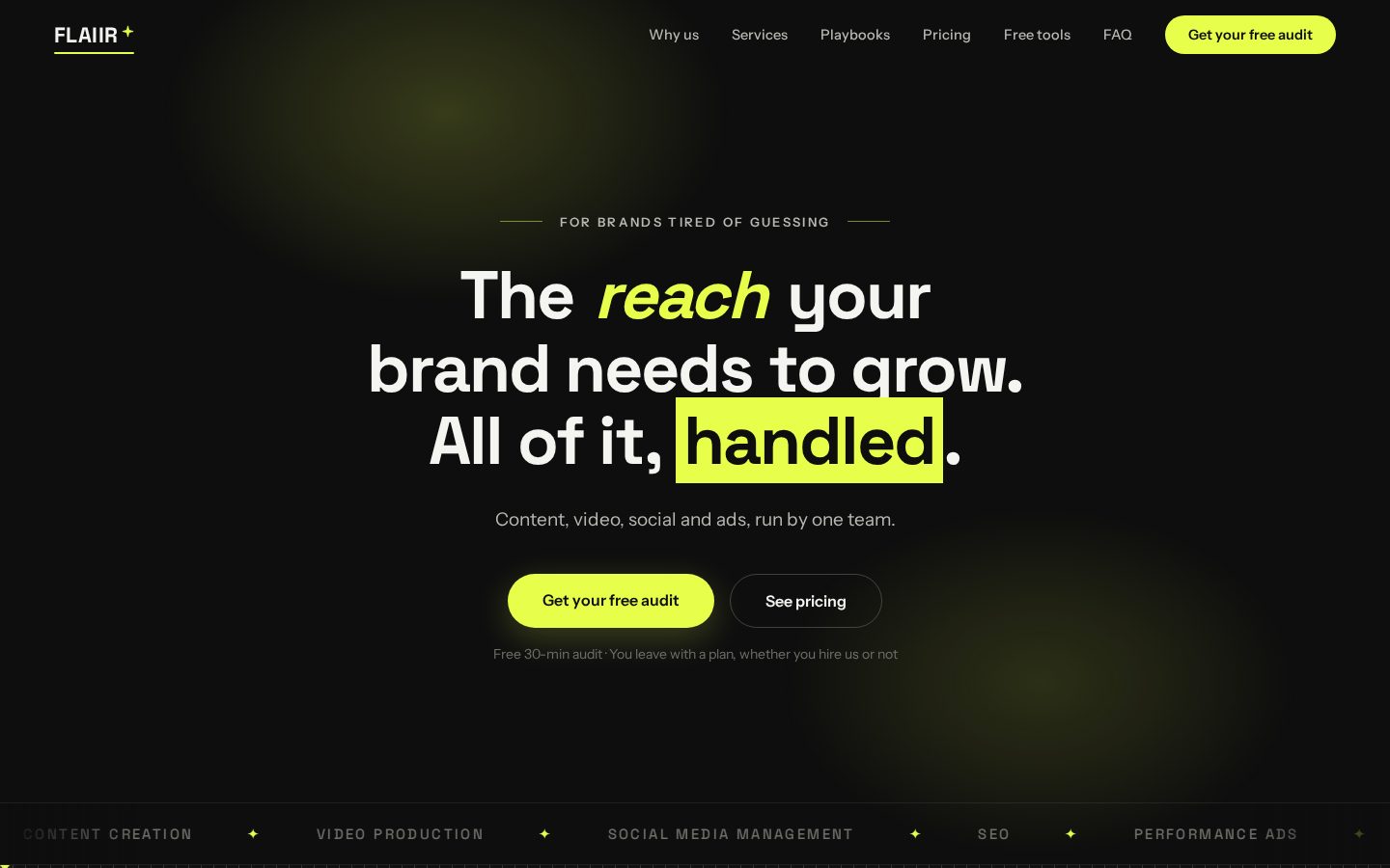 Flaiir Homepage