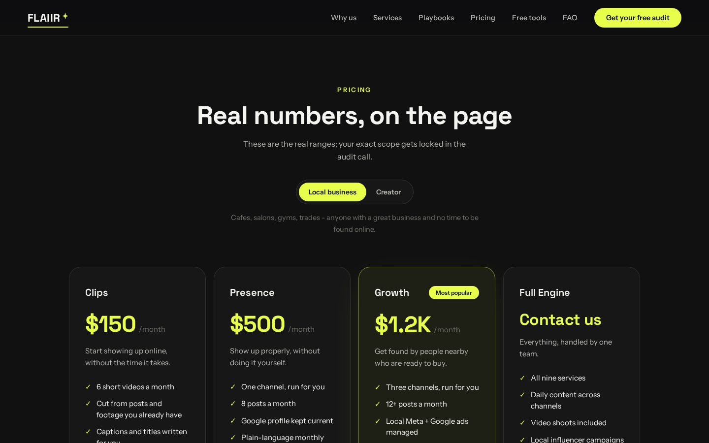 Flaiir Pricing