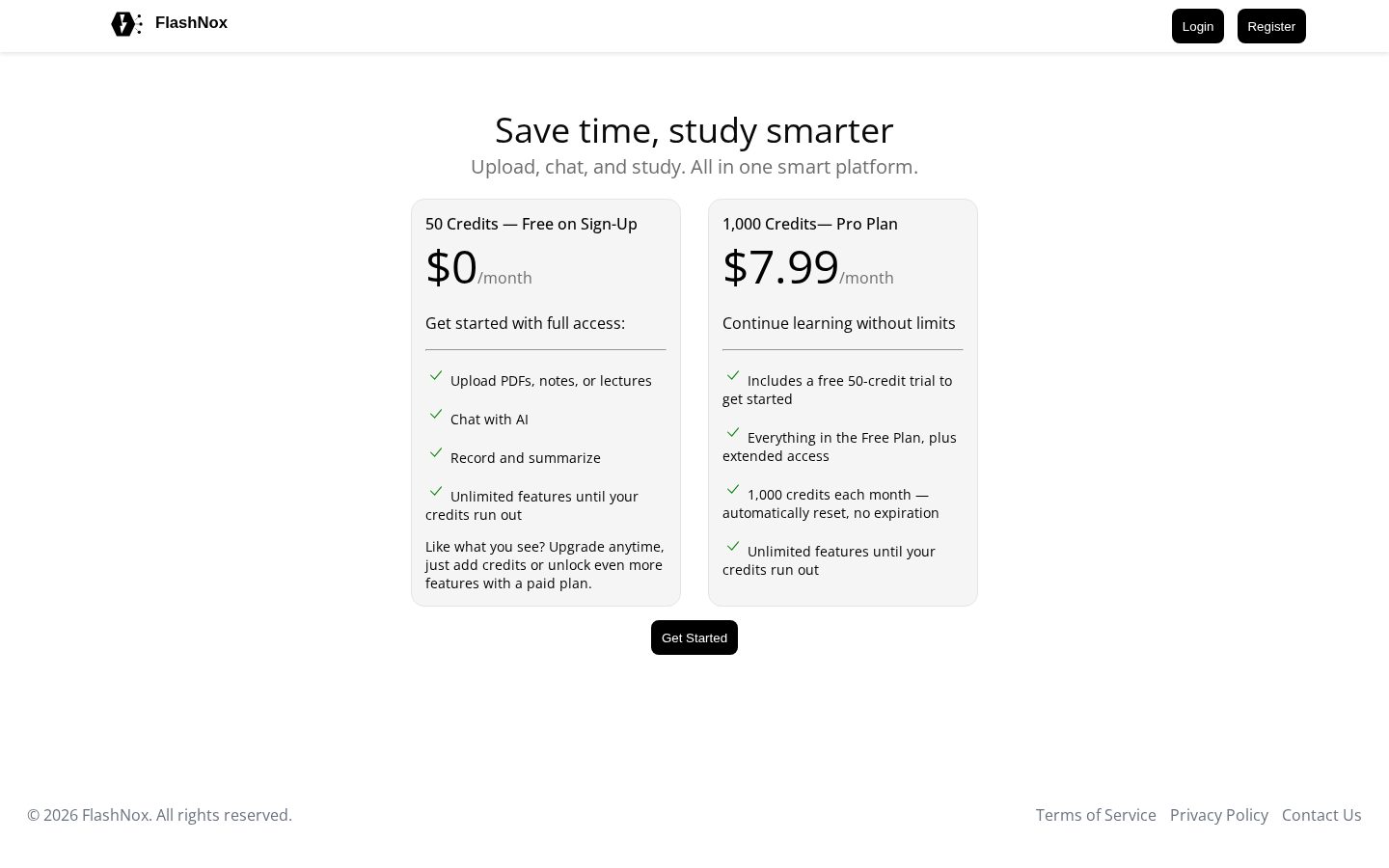 FlashNox Pricing