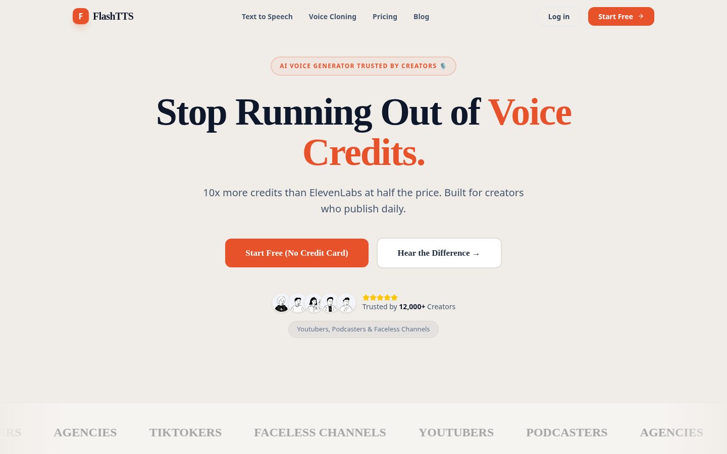 FlashTTS Homepage