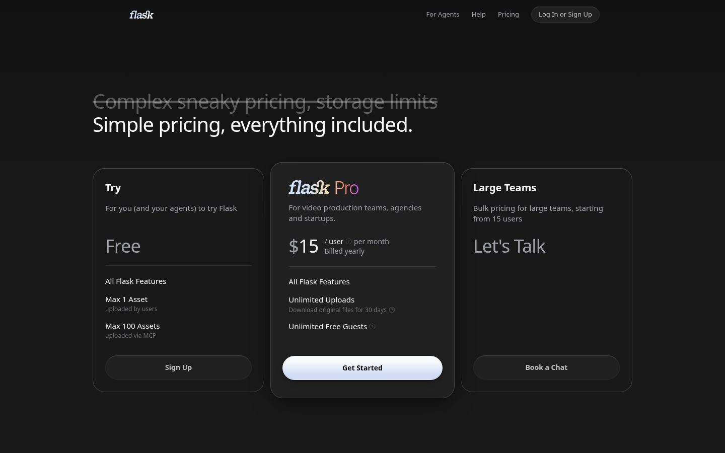 Flask Pricing