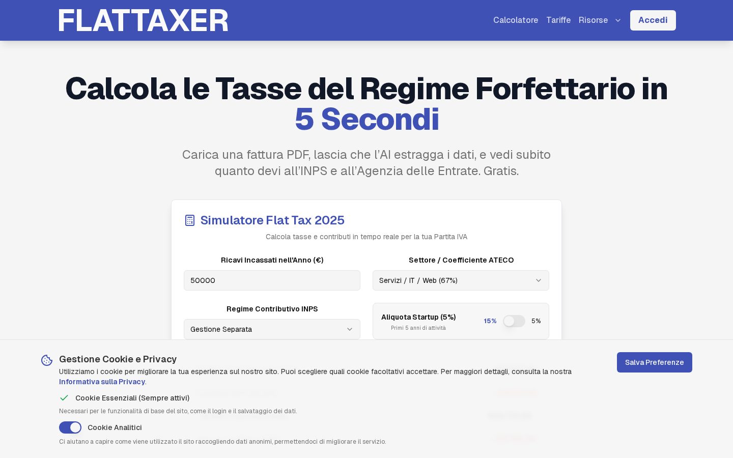 FLATTAXER Homepage