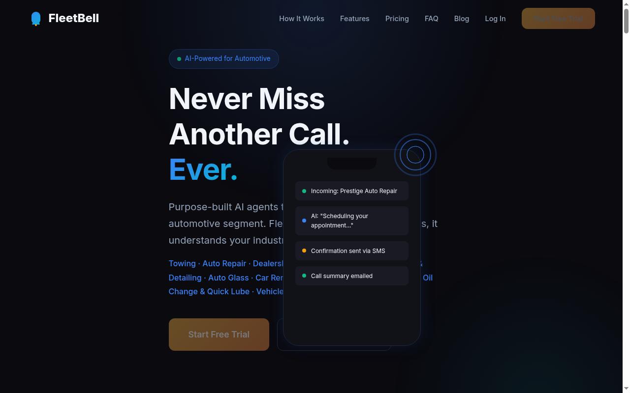 Fleetbell Homepage
