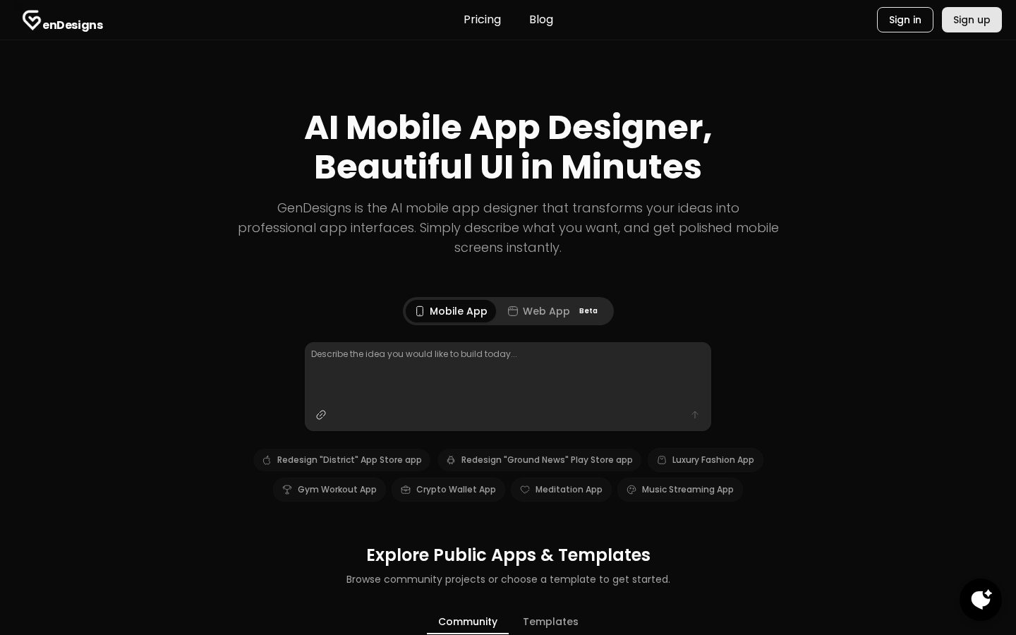 FlexApp Homepage
