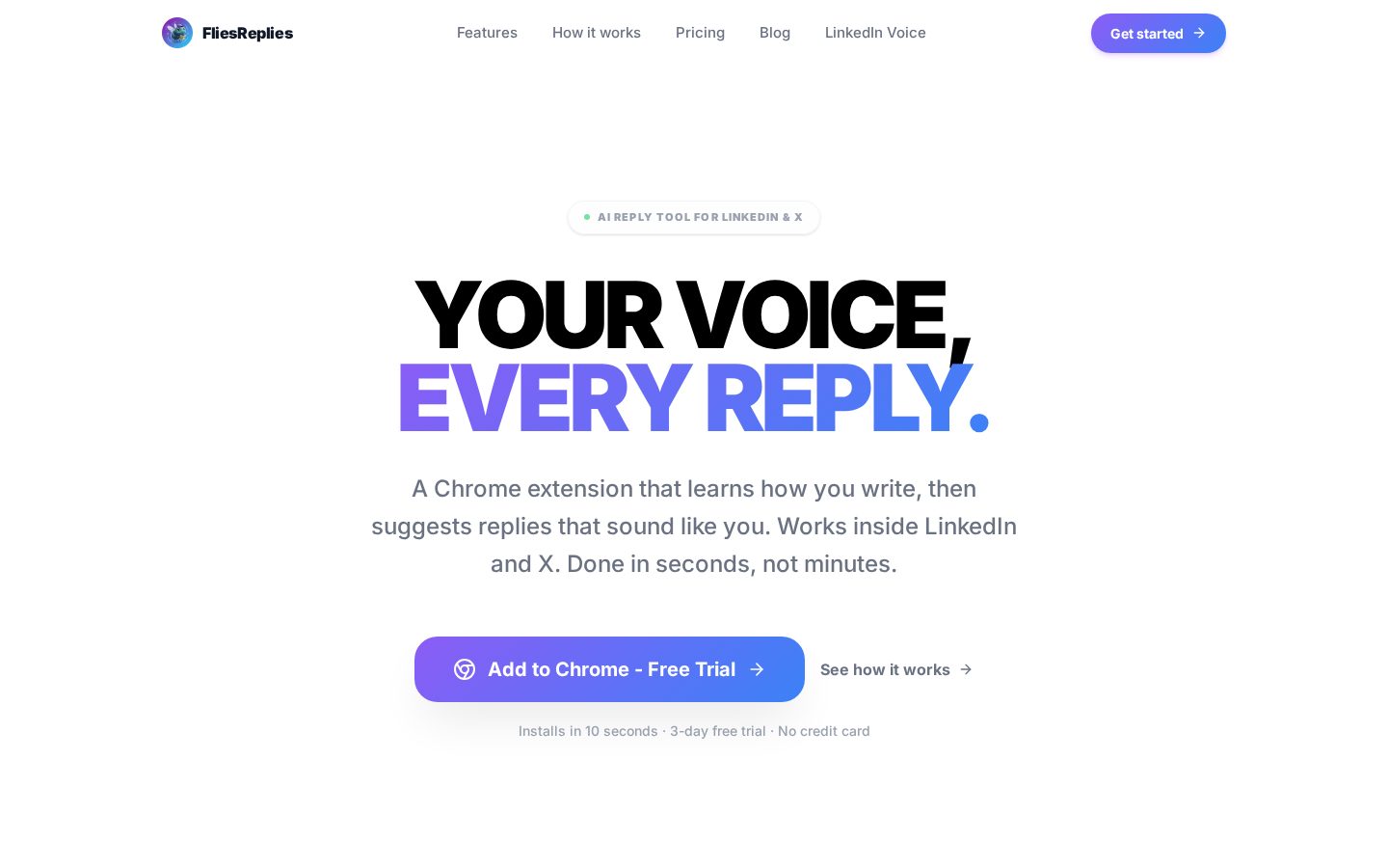 FliesReplies Homepage