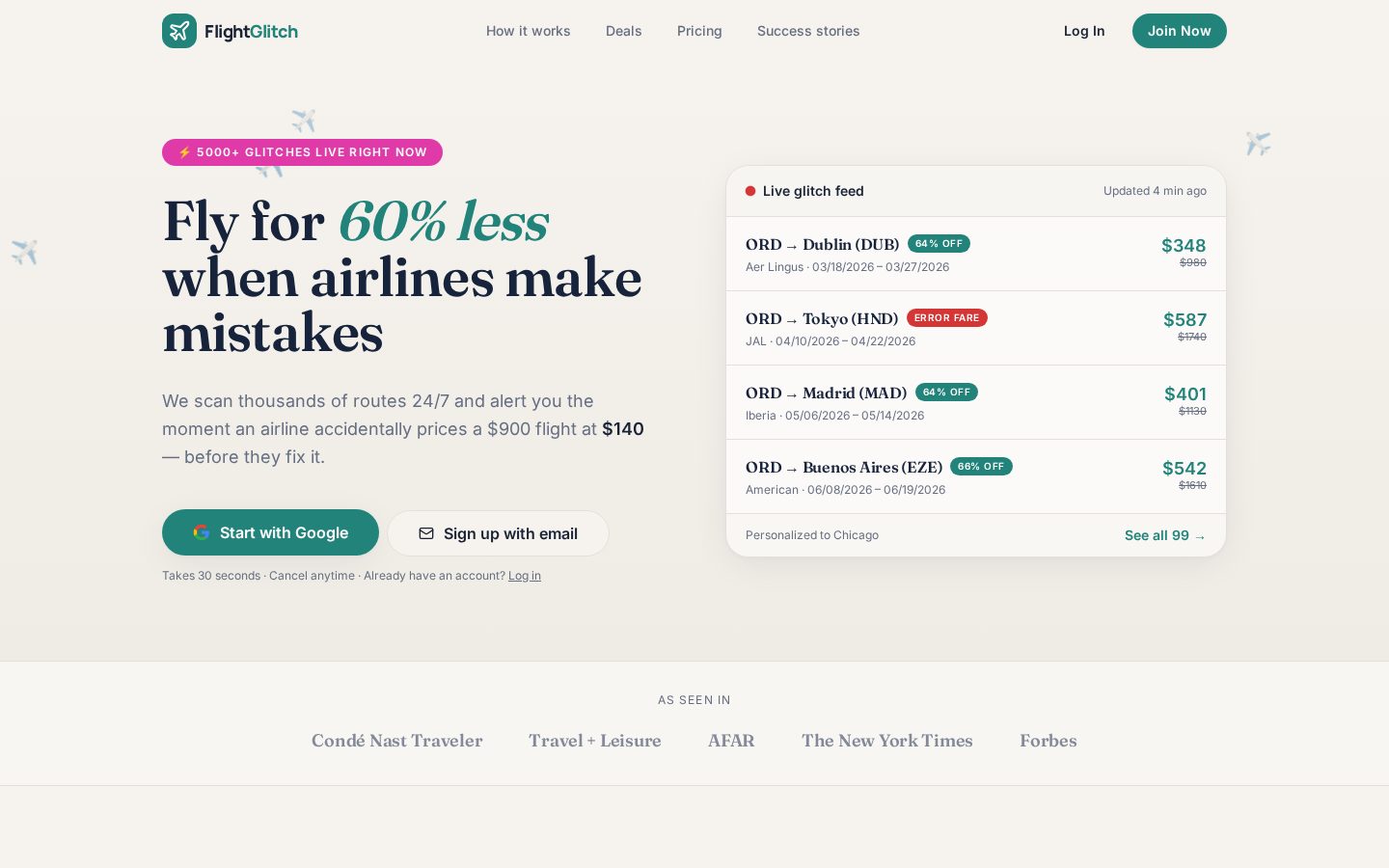 FlightGlitch Homepage