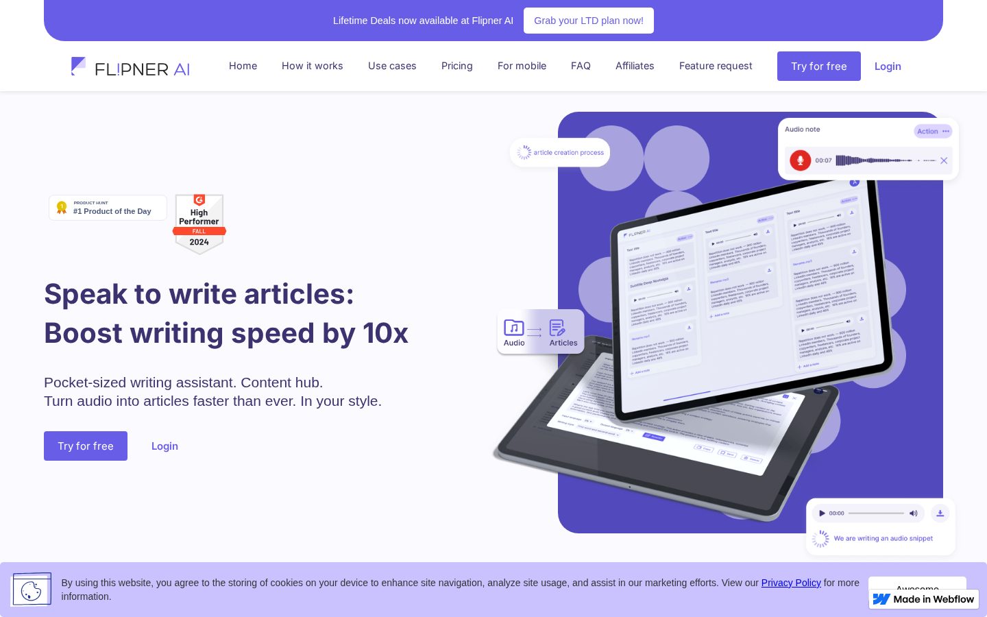 Flipner Homepage
