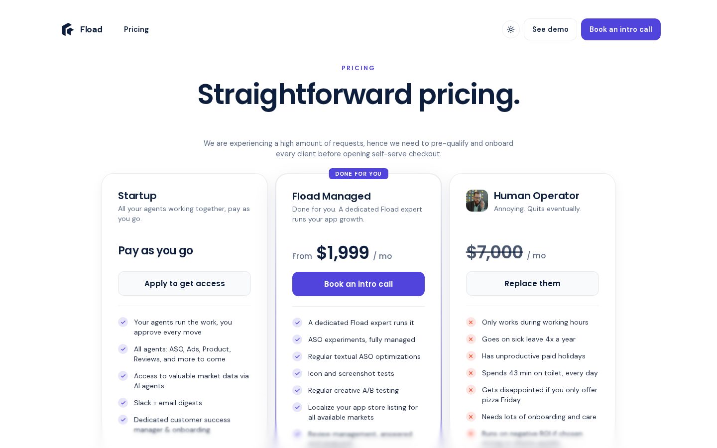 Fload Pricing