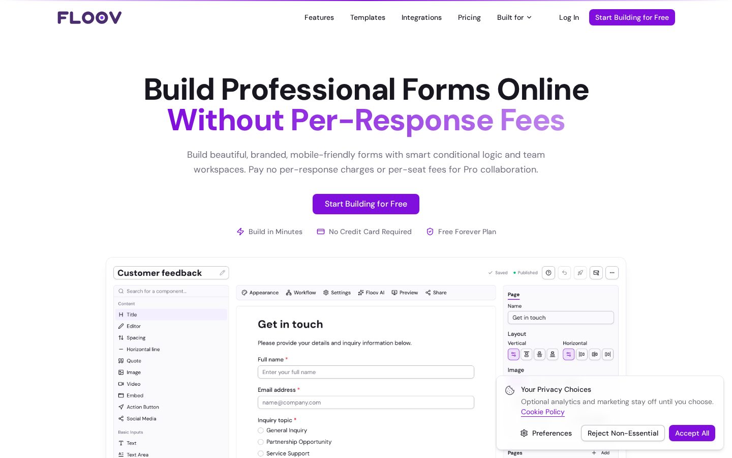 Floov Homepage