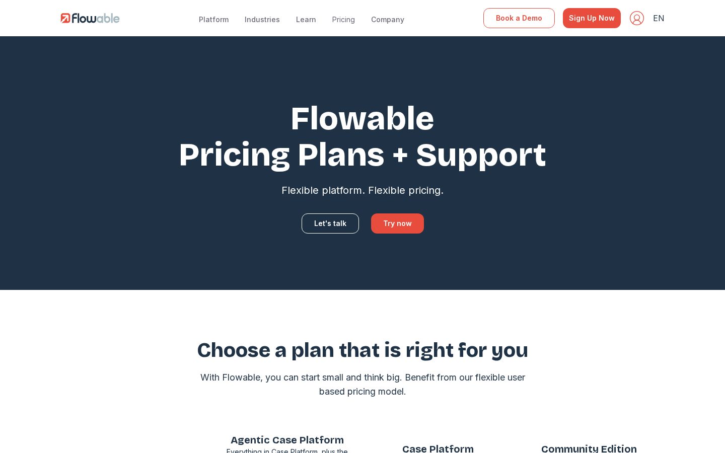 Flowable Pricing