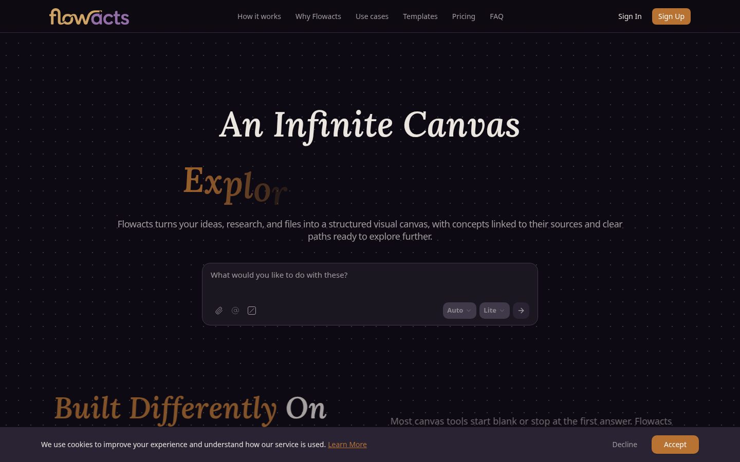 Flowacts Homepage