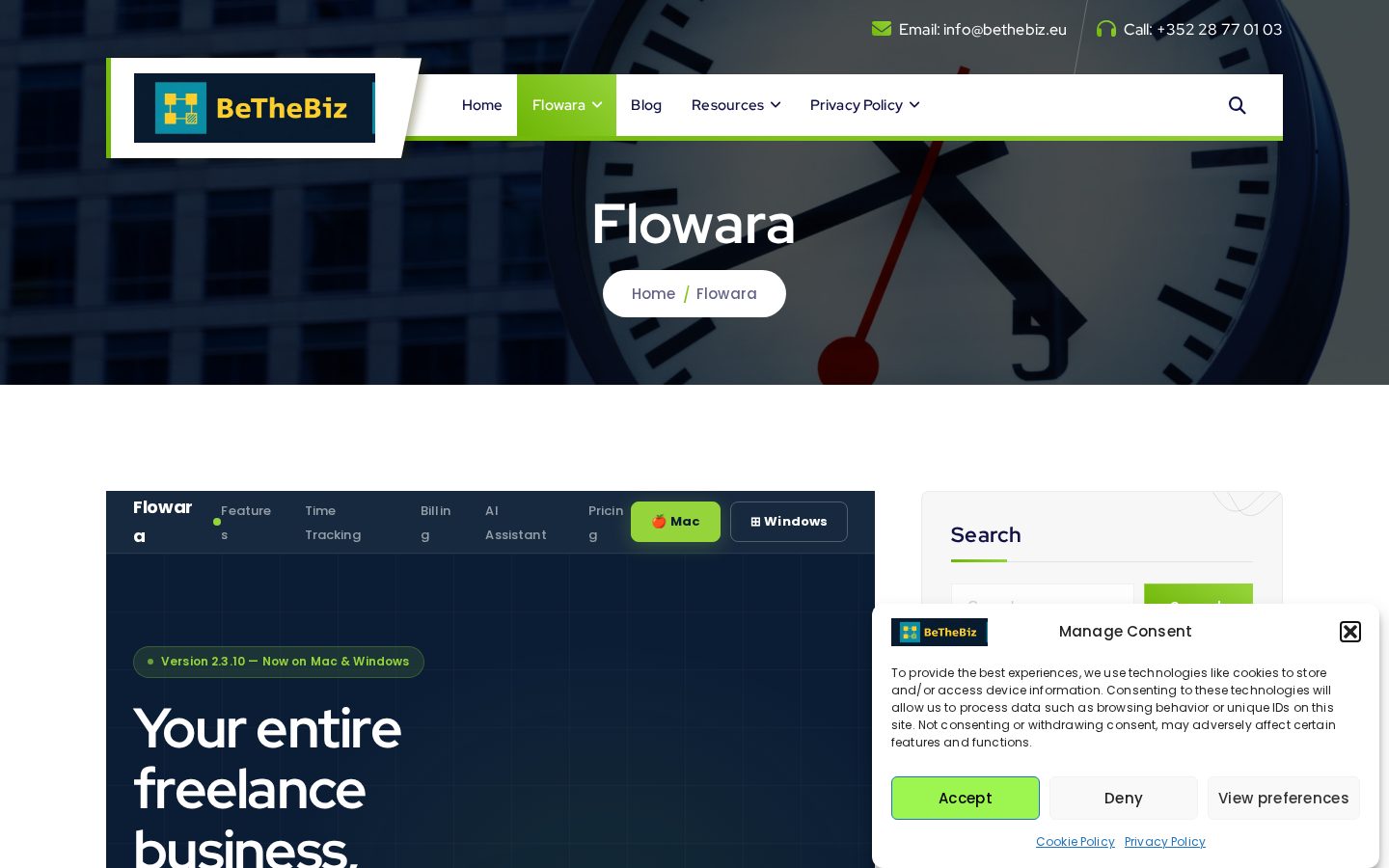 Flowara Homepage