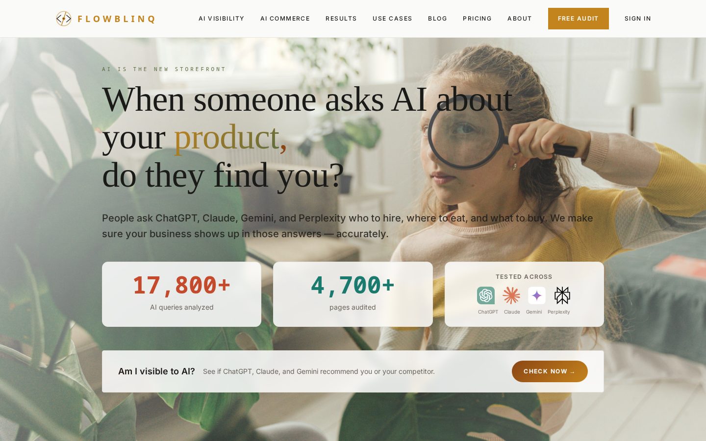 Flowblinq Homepage