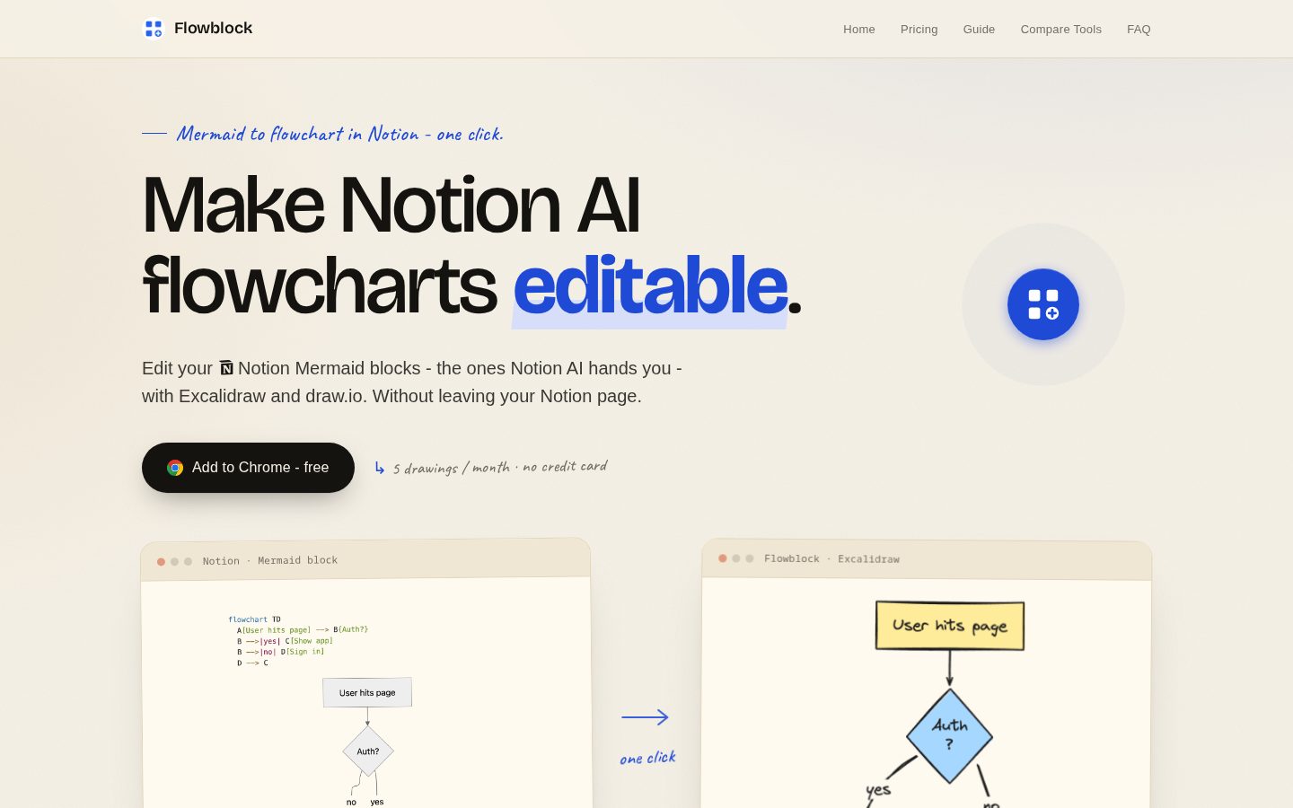 Flowblock Homepage
