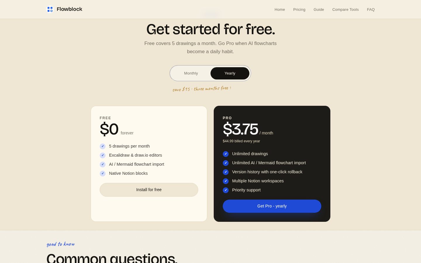 Flowblock Pricing