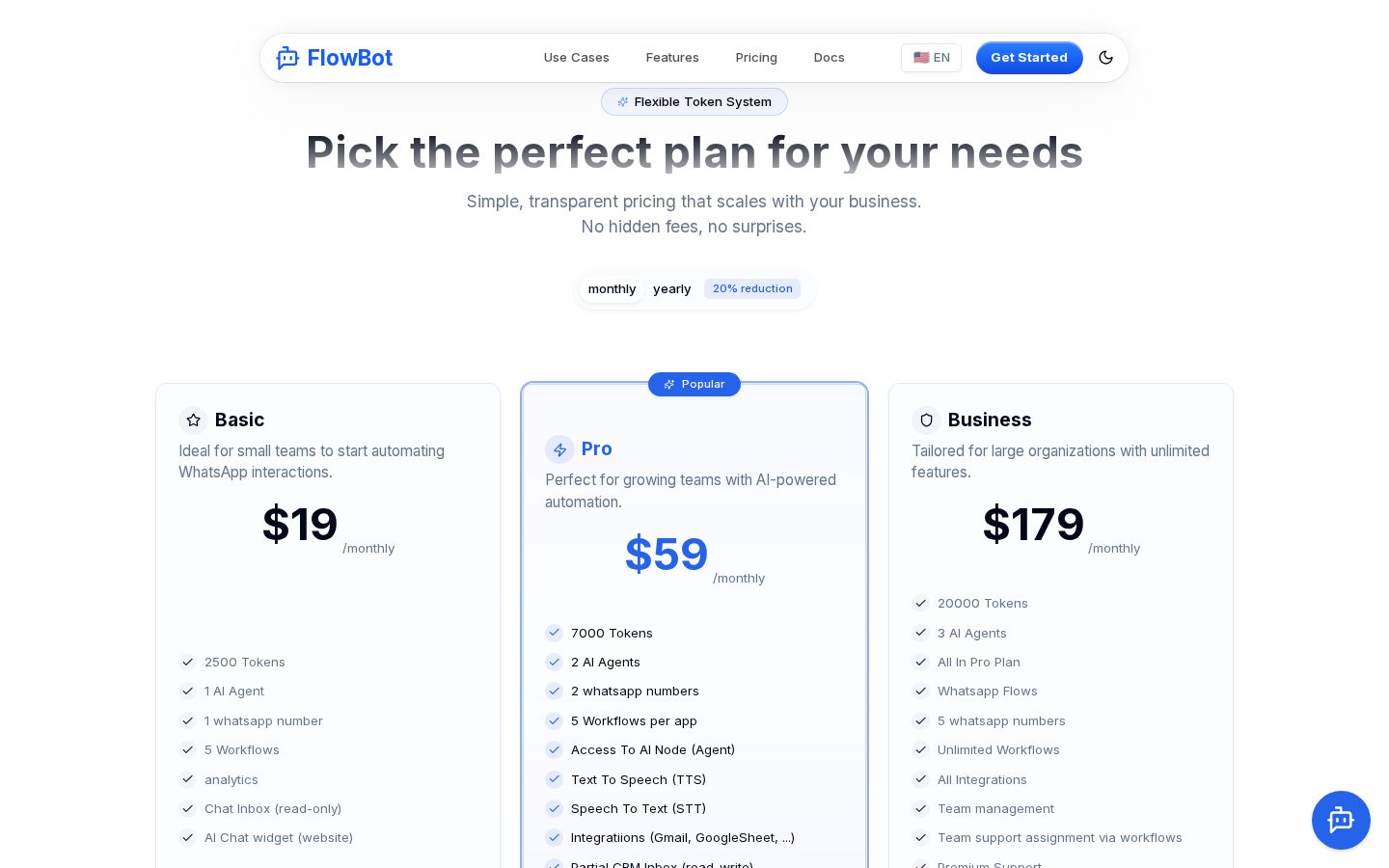 FlowBot Pricing