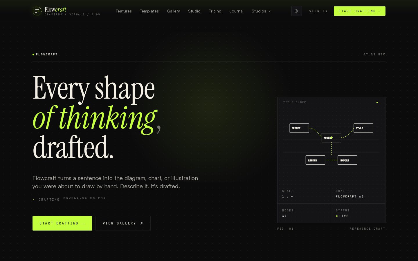 FlowCraft Homepage