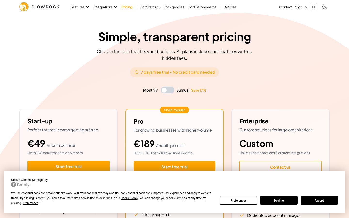 Flowdock AI Pricing