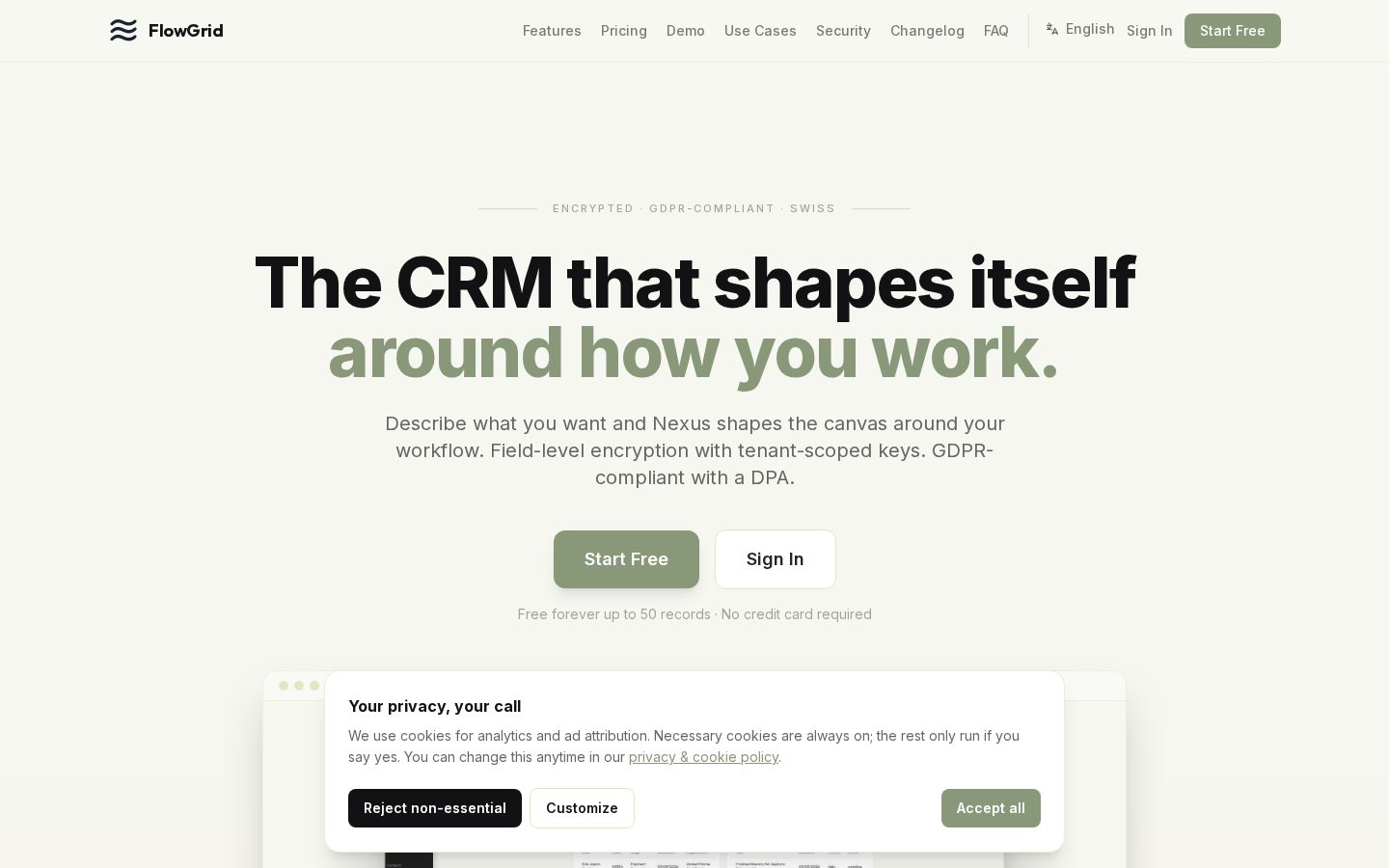 FlowGrid Homepage