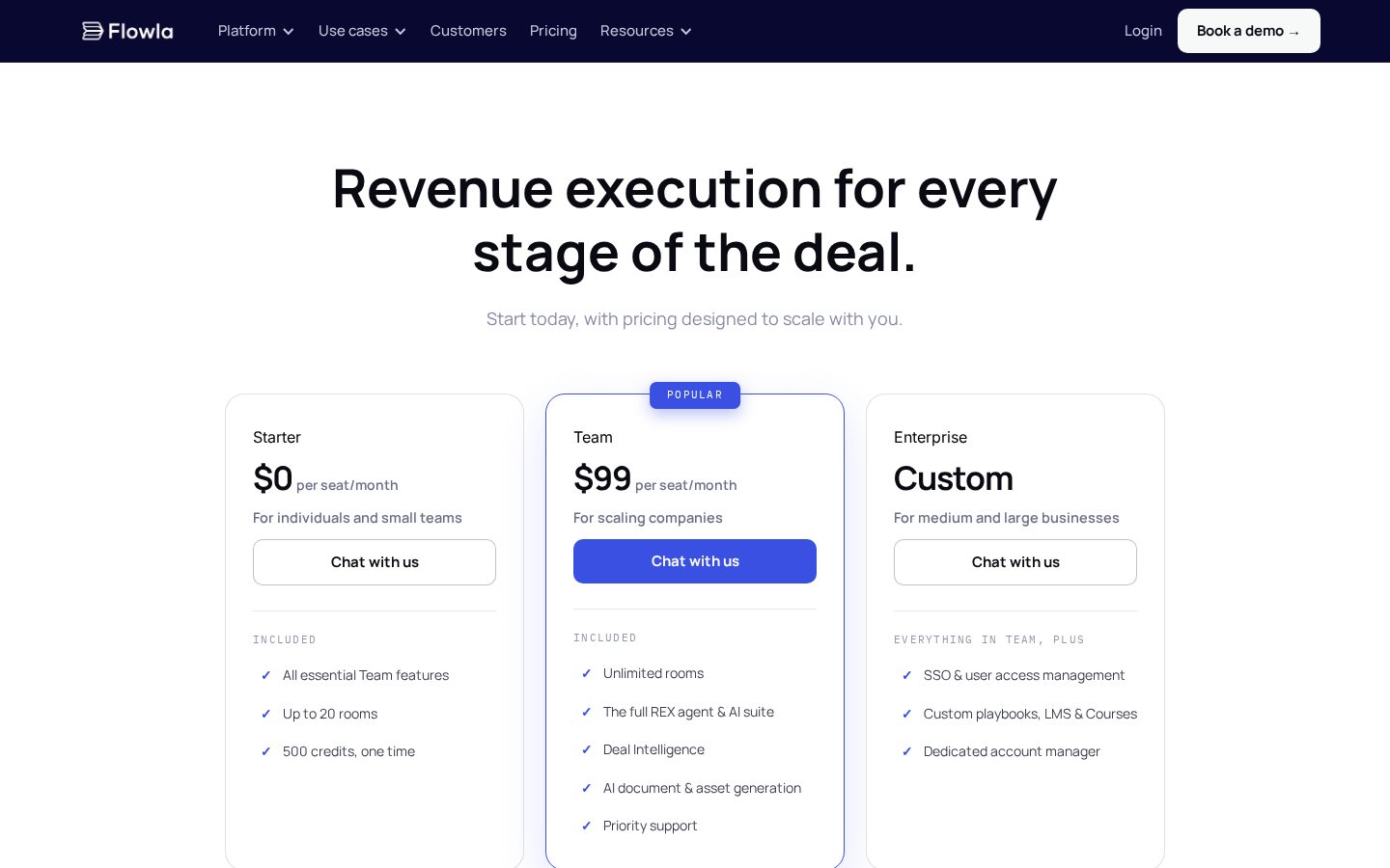 Flowla Pricing