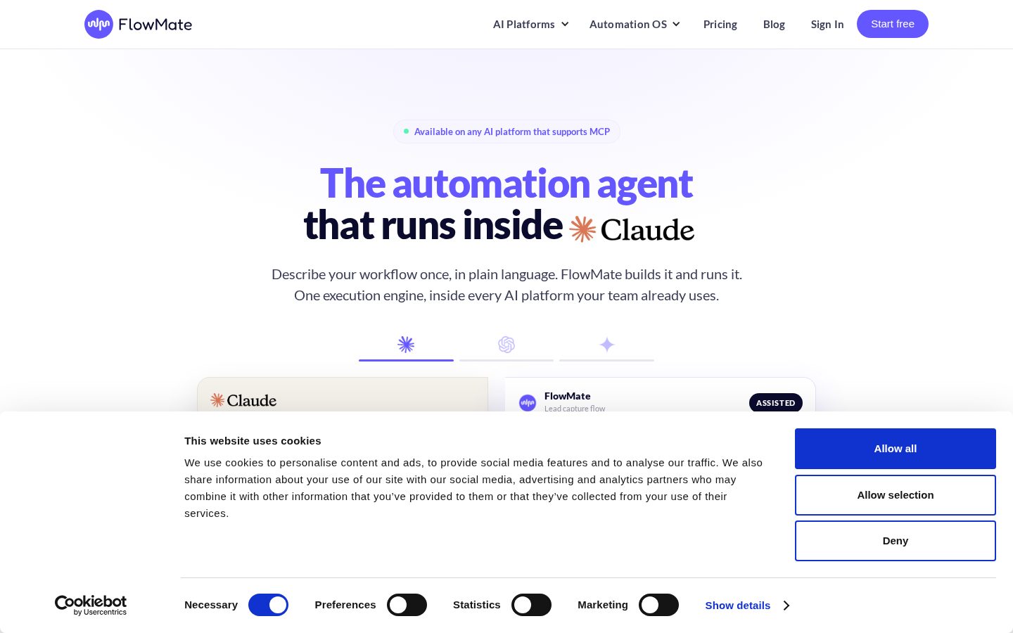 FlowMate Homepage