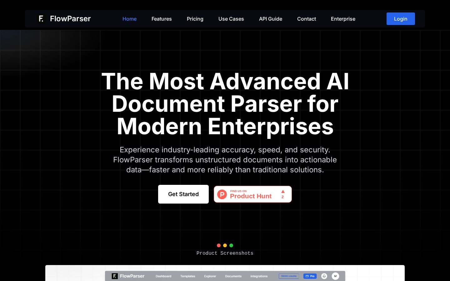 FlowParser Homepage