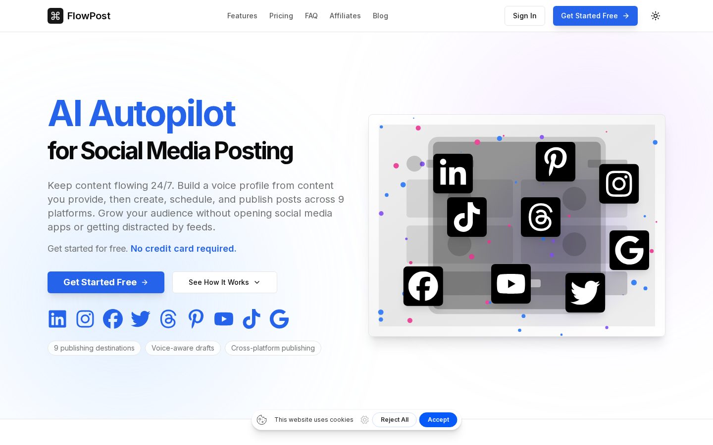 FlowPost Homepage