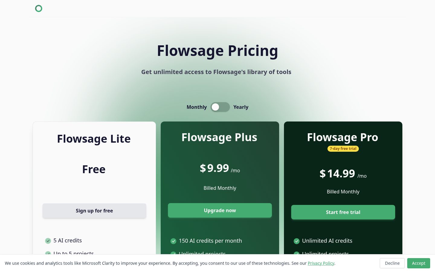 Flowsage Pricing