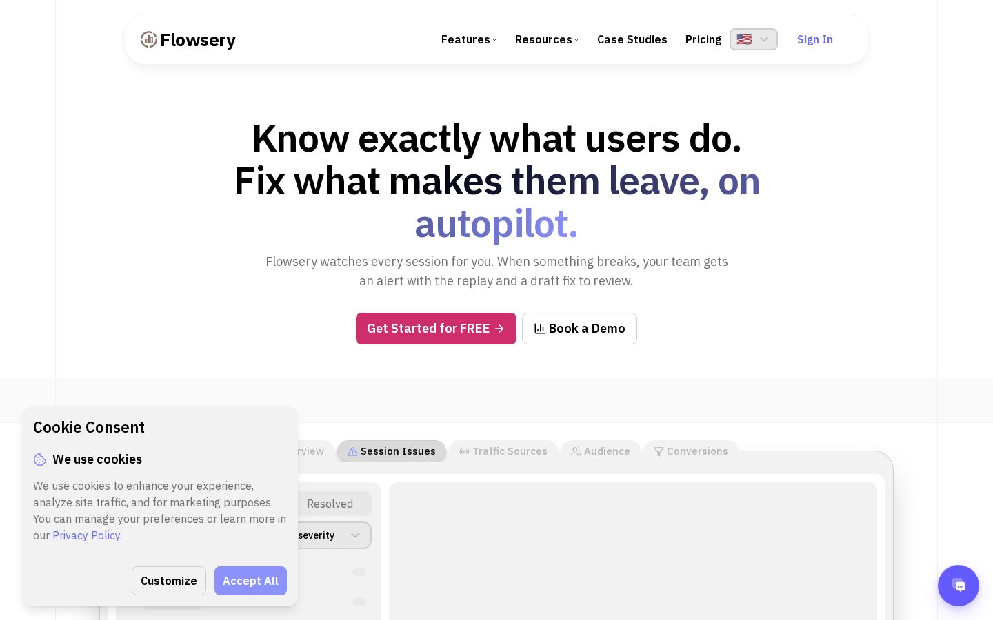 Flowsery Homepage