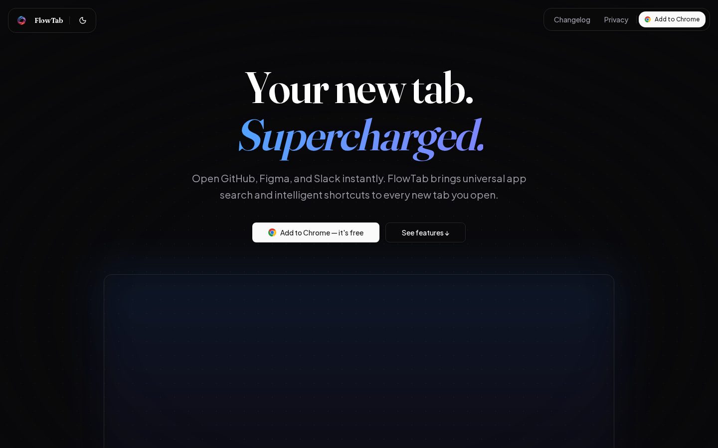 FlowTab Homepage