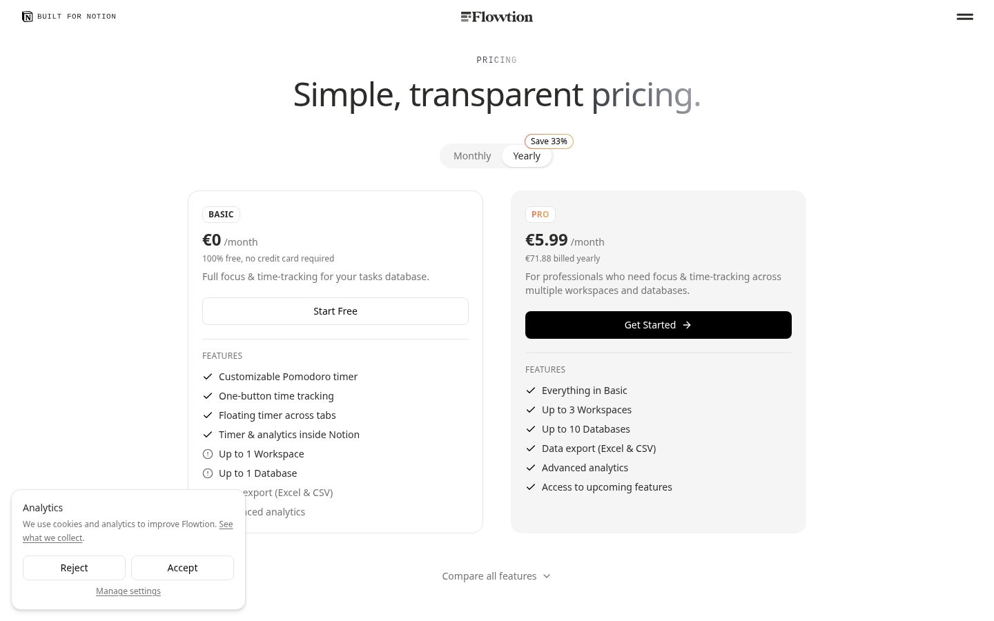 Flowtion Pricing