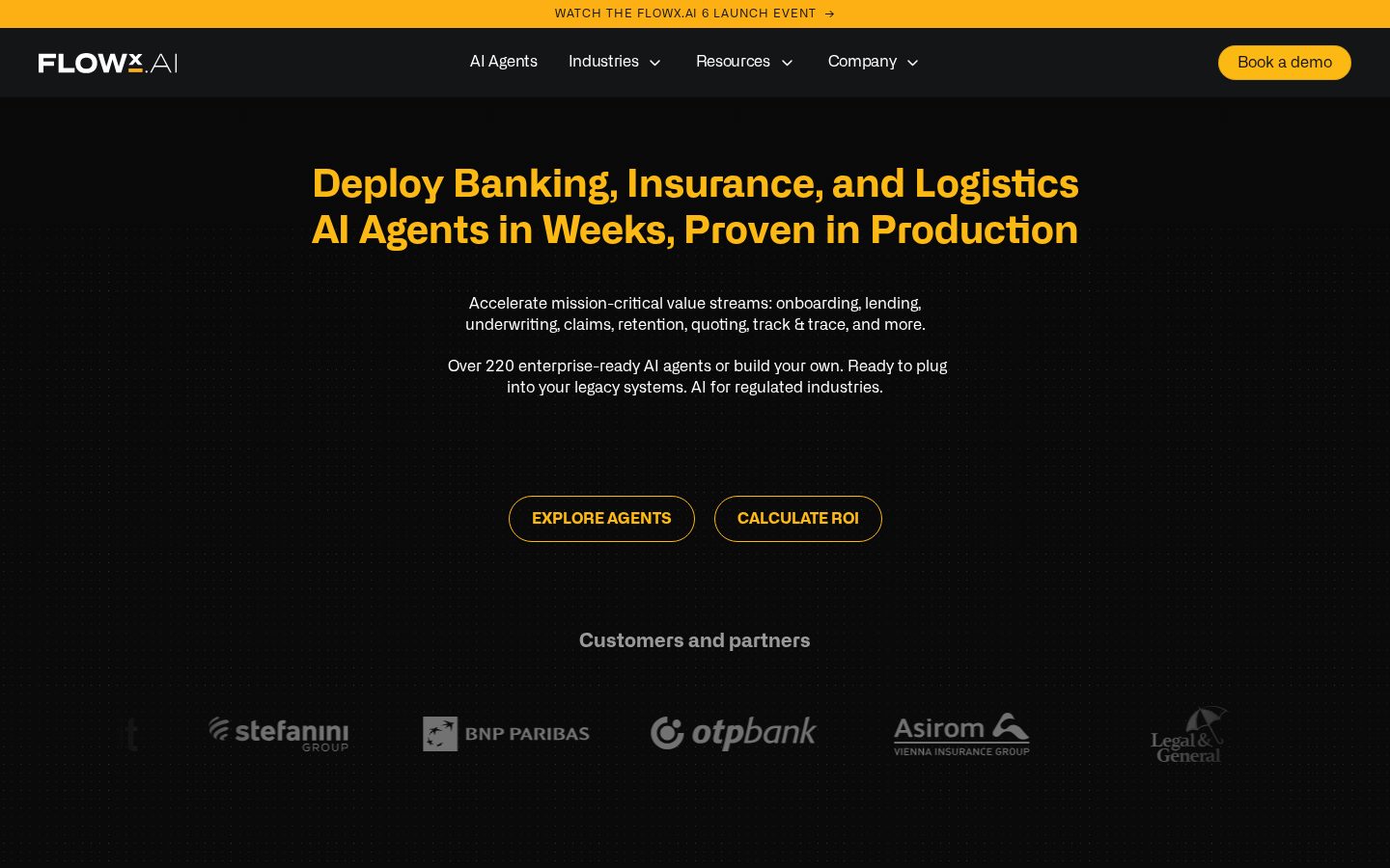 FlowX.AI Homepage