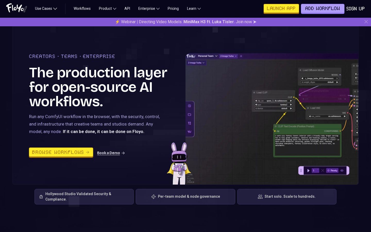 Floyo AI Homepage