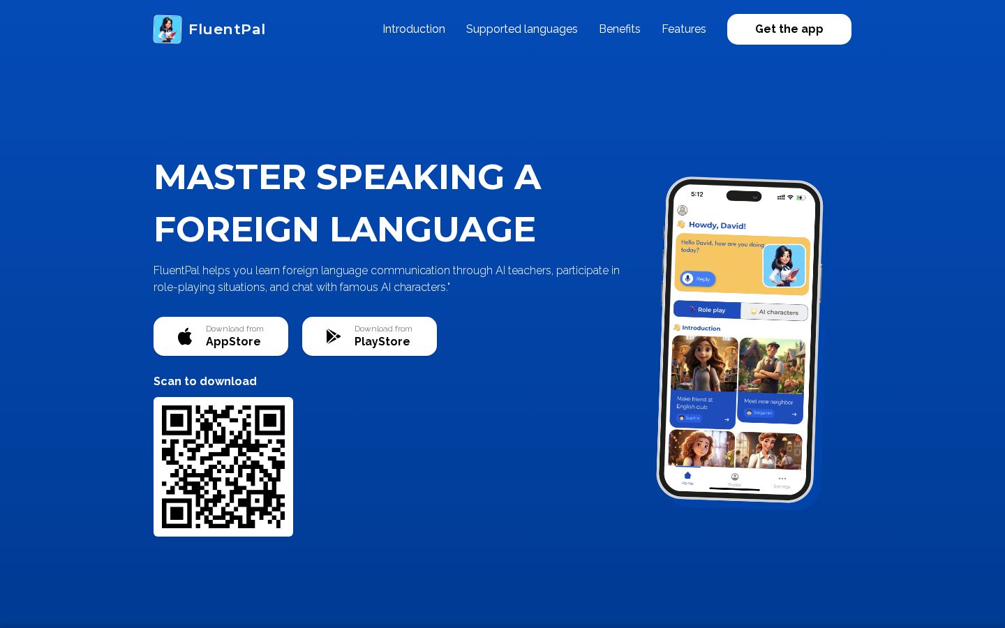 FluentPal Homepage