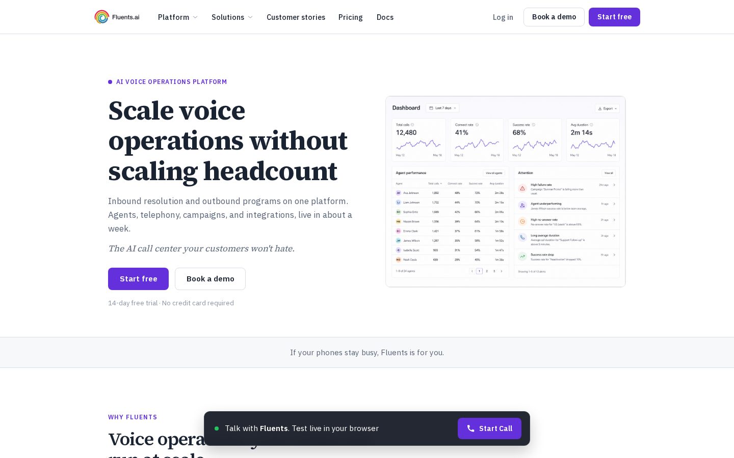 Fluents Homepage