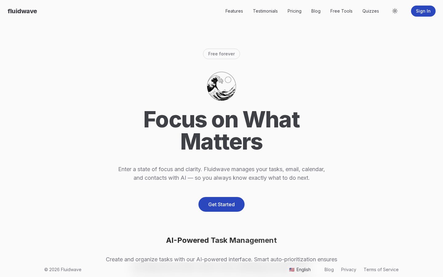 Fluidwave Homepage
