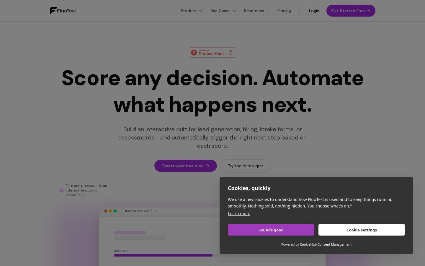 FluoTest Homepage