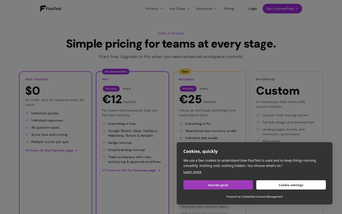 FluoTest Pricing