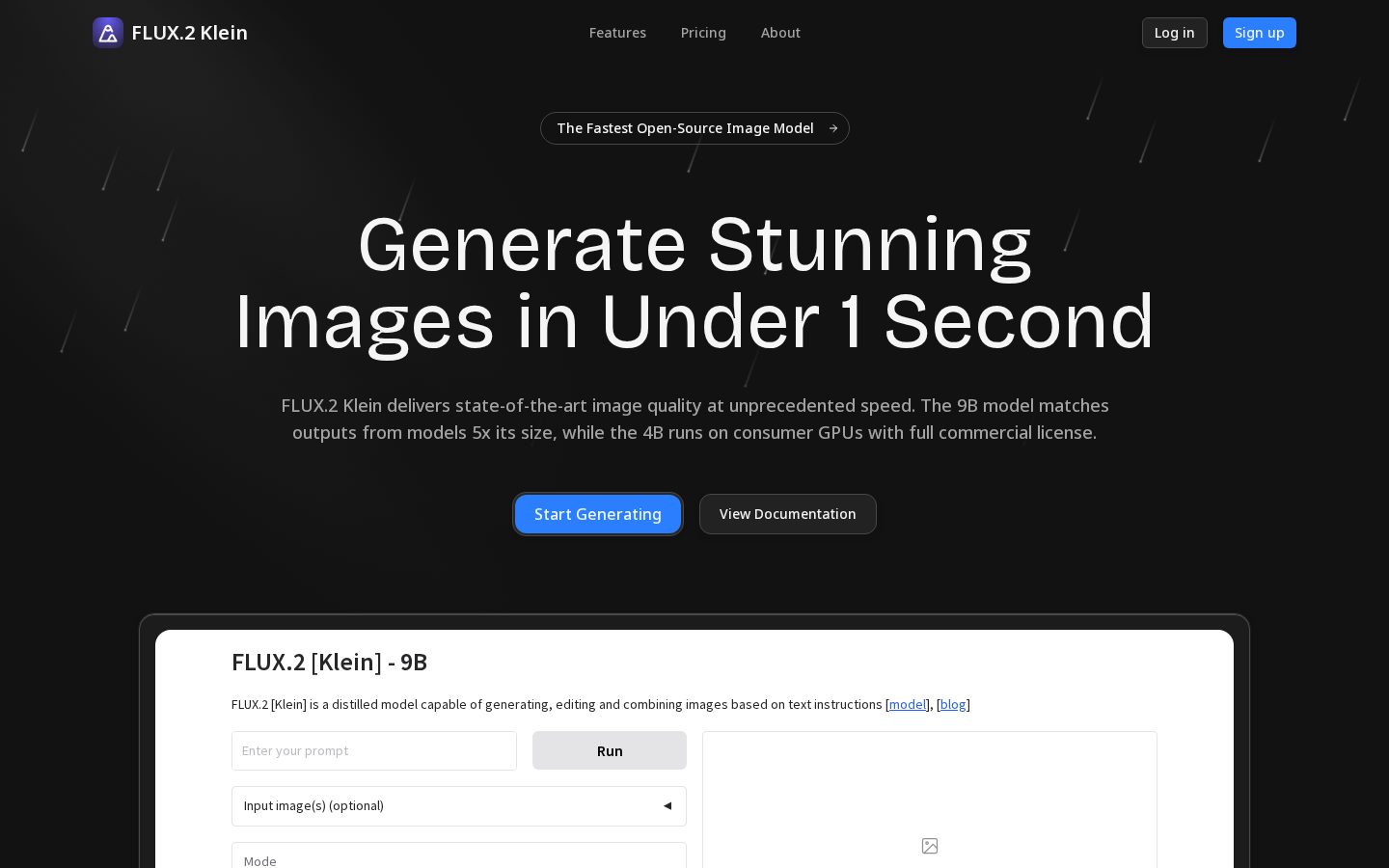Flux 2 Klein Homepage