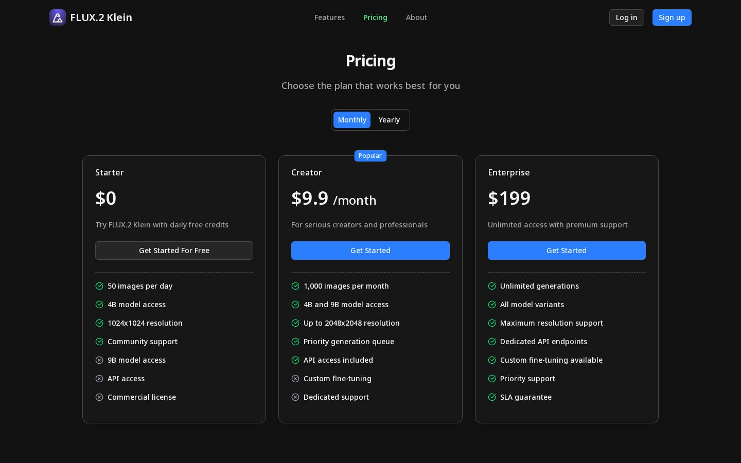 Flux 2 Klein Pricing