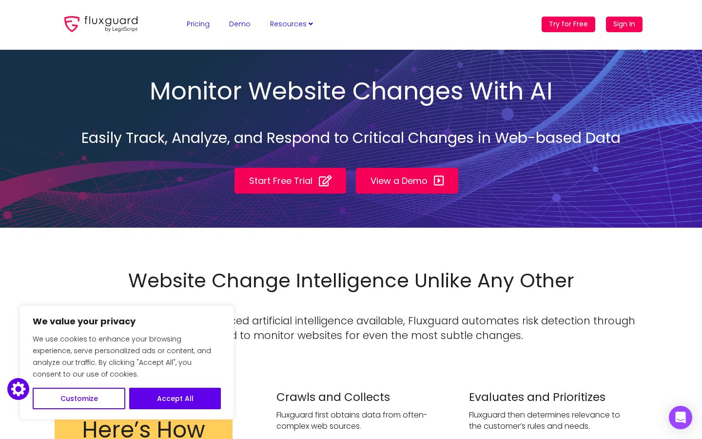 Fluxguard Homepage