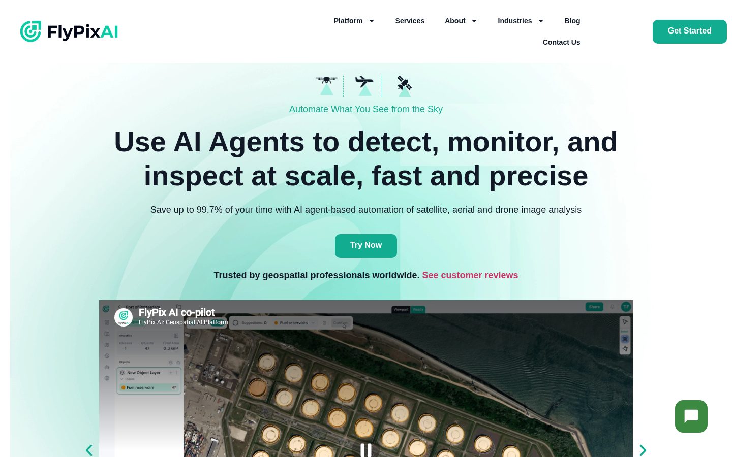 Flypix AI Homepage