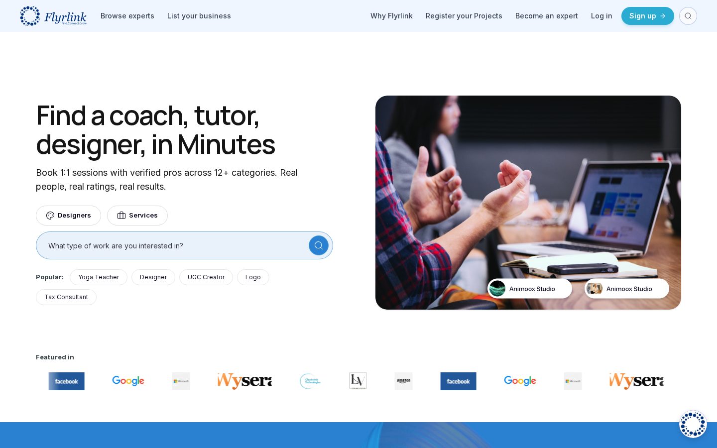 Flyrlink Homepage