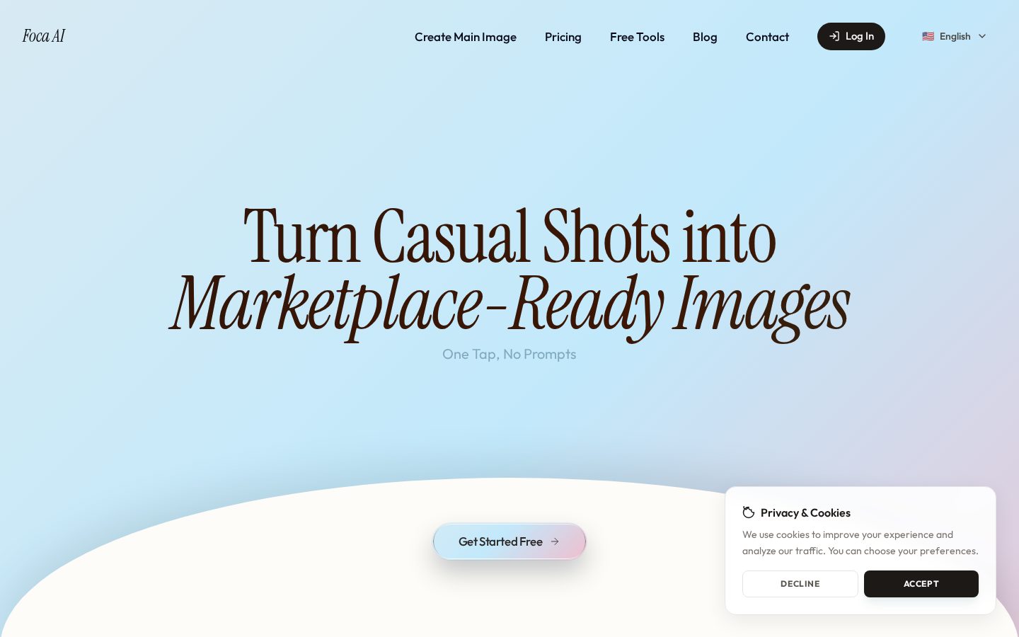 Foca AI Homepage