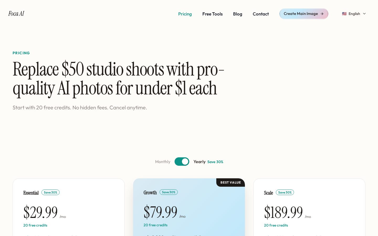 Foca AI Pricing