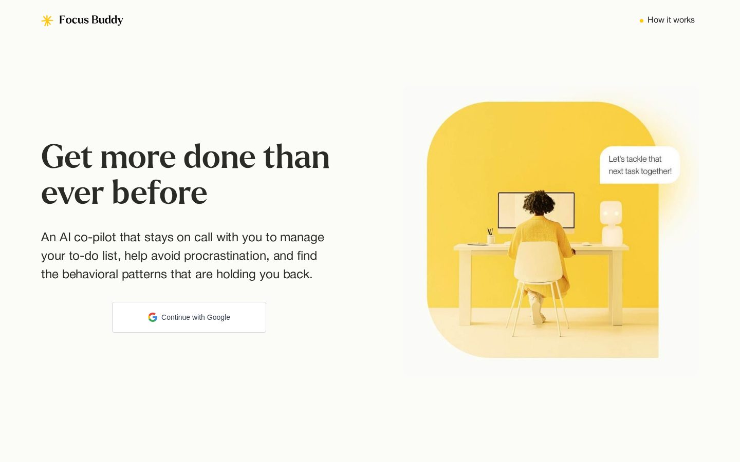 Focus Buddy Homepage