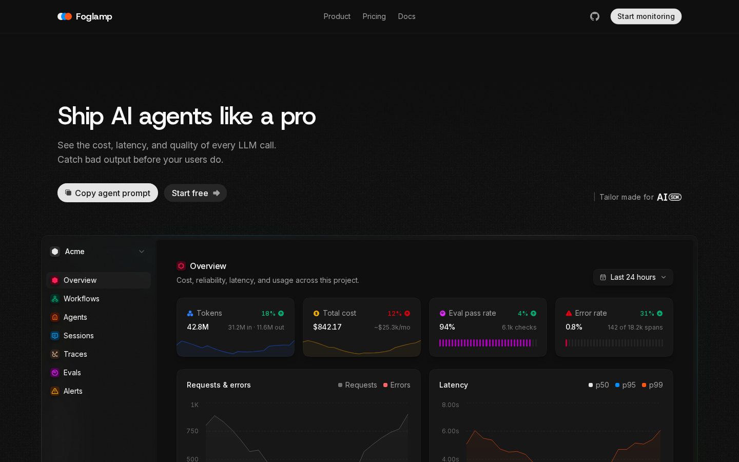 Foglamp Homepage