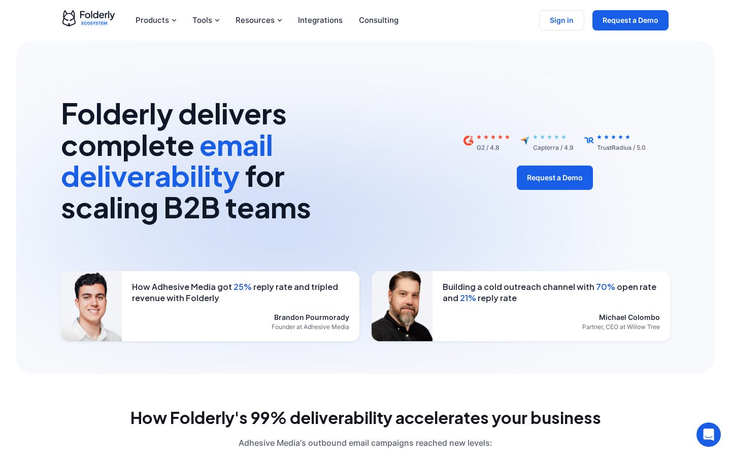 Folderly Homepage