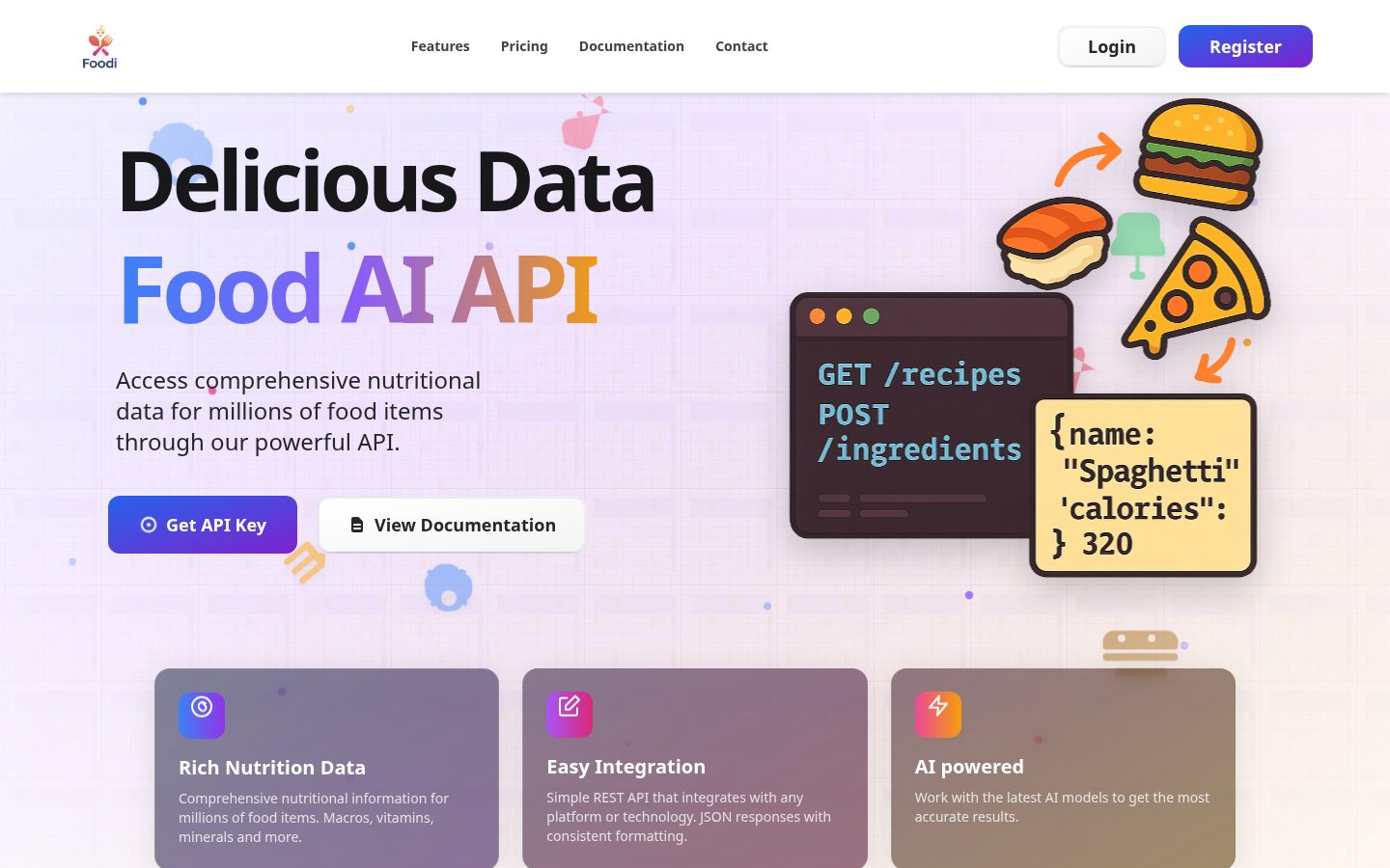 Foodi Homepage