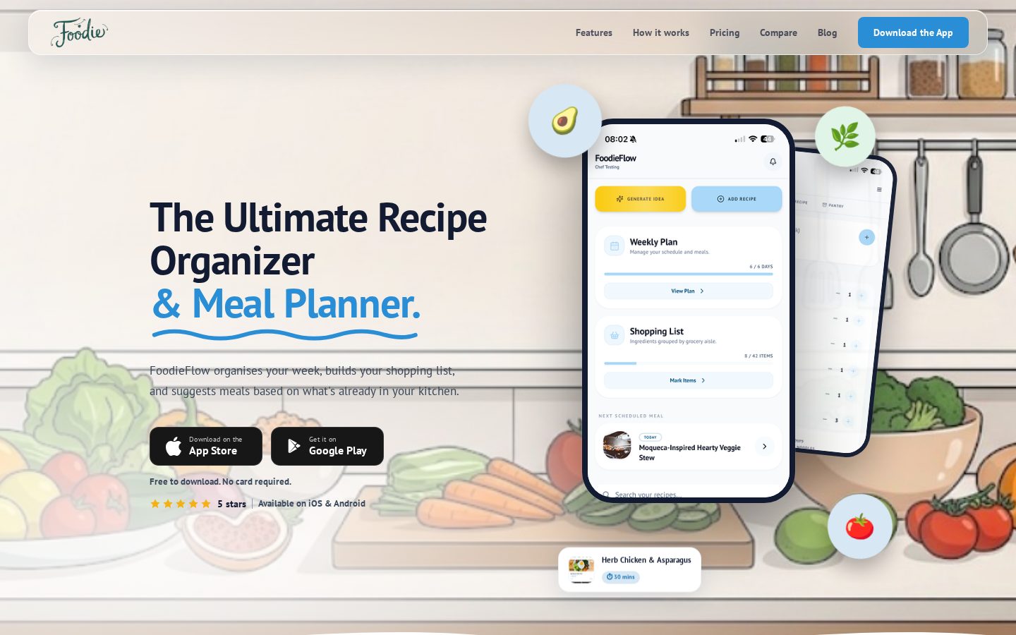 FoodieFlow Homepage